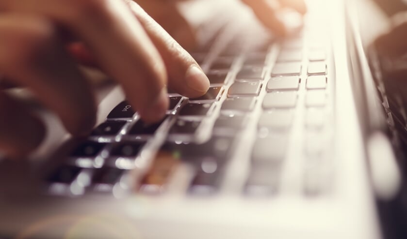 <p>Businessman using laptop computer</p>
