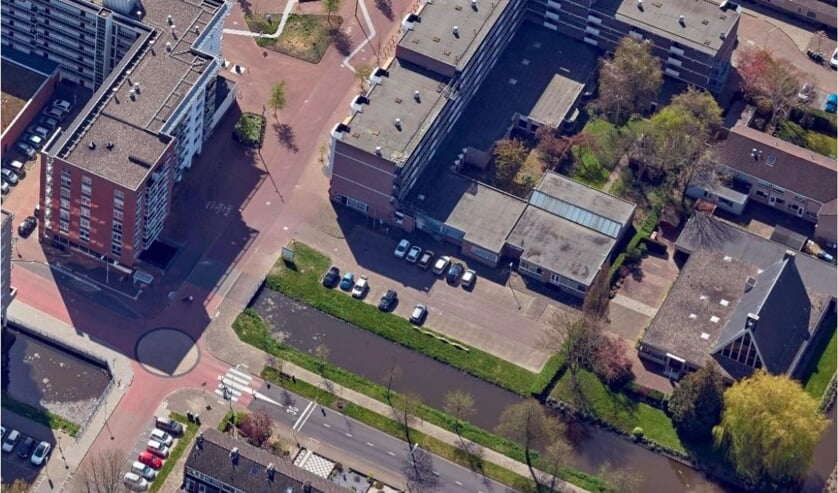 <p>• Het gebied waar de appartementen zullen komen.</p>