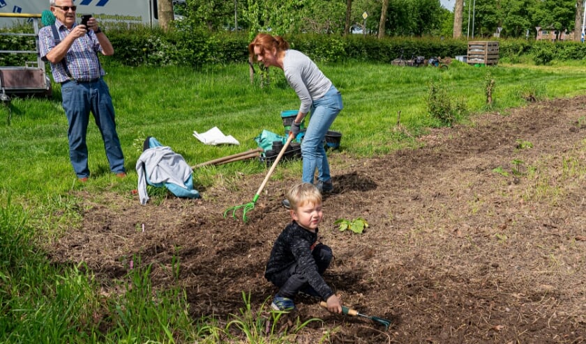 Vrijwilligers BOM aan de slag in de snoeptuin