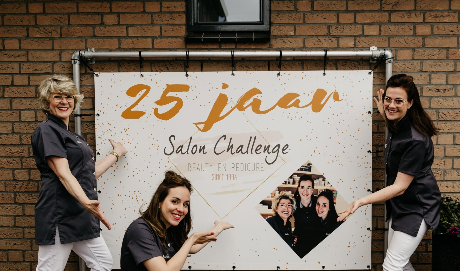 Het team van Salon Challenge: Jolanda van Veen, Lorean van Ballegooijen en Brenda Steeman.