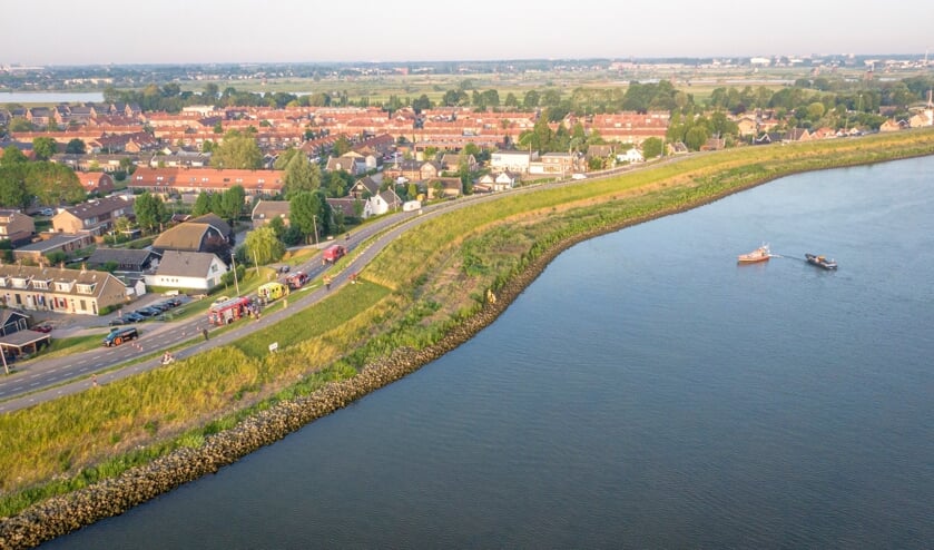 <p>• Een overzichtsfoto van de reddingsactie</p>