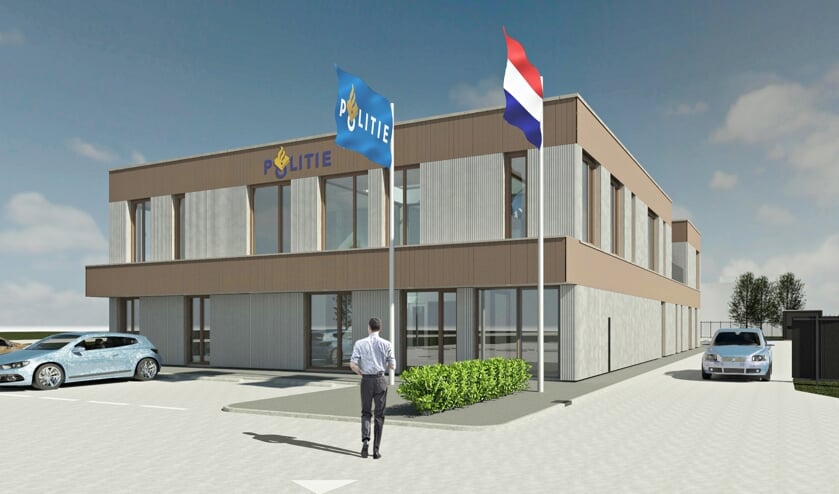 • Impressie van het nieuwe politiebureau.