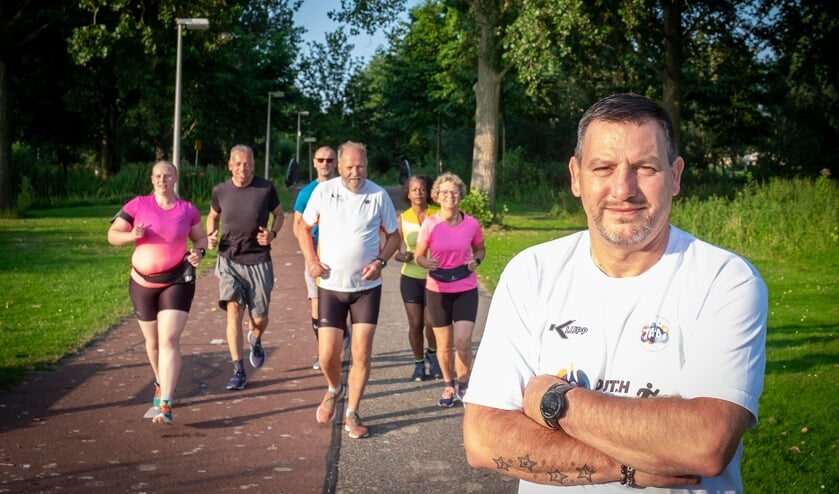 • Marcel Swanborn en enkele 'D-lopers'.