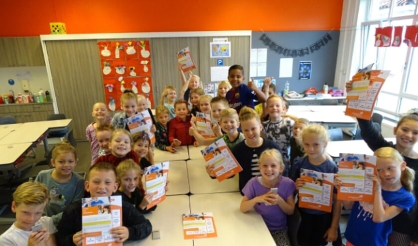 <p>Ook groep 4 van de Mariaschool ontving de folder over de actie 'Klooien met Kinderboeken'.</p>