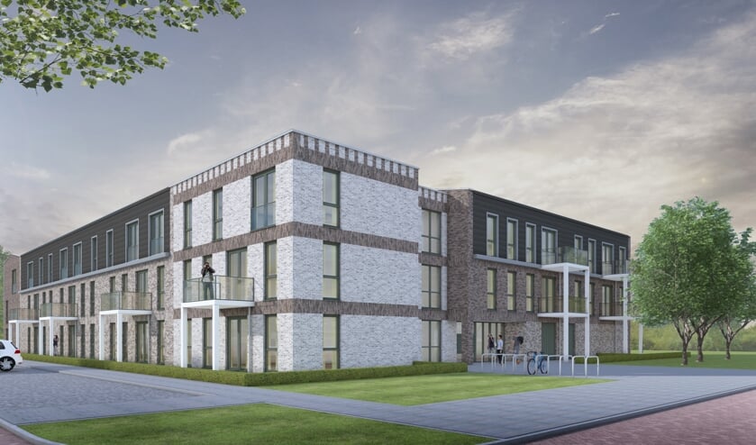 • Zo moet het complex er ongeveer uit komen te zien.