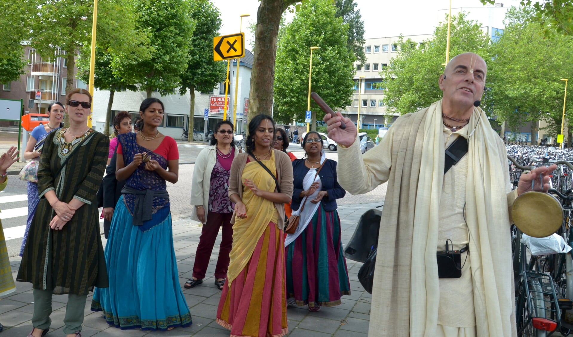 In 2014 vierde de Hare Krishnabeweging een indiaas festival in Gouda