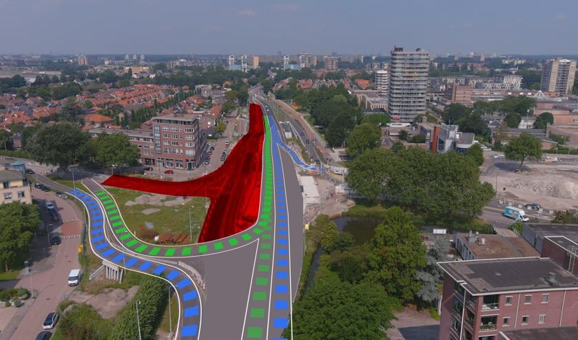 <p>De situatie tijdens fase 6 van project De Grote Kruising. </p>