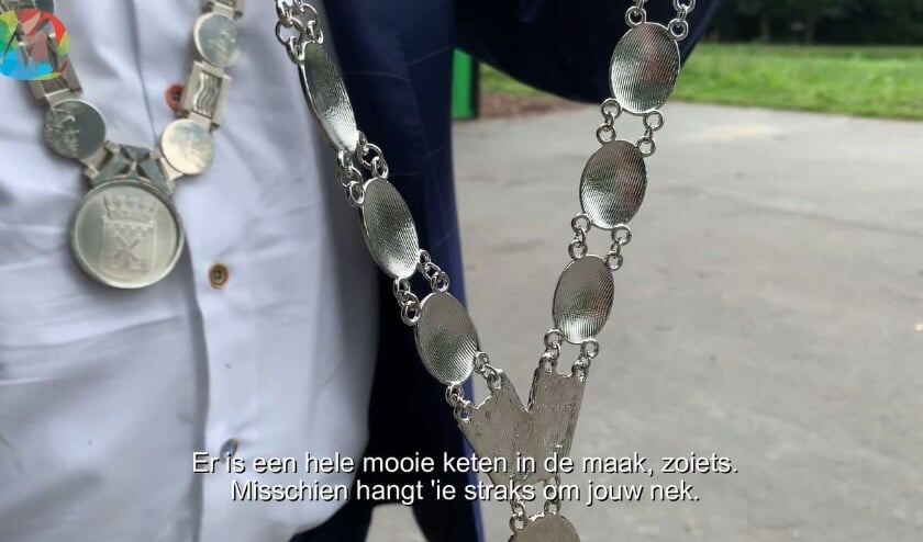<p>Beeld uit de video over de 1e kinderburgemeester van Molenlanden</p>