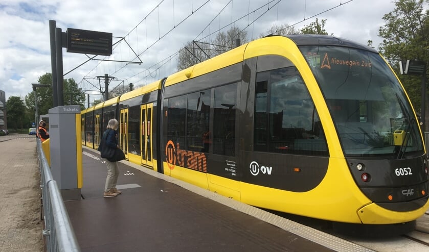 <p>Tijdelijke tramhalte Nieuwegein-Centrum.</p>