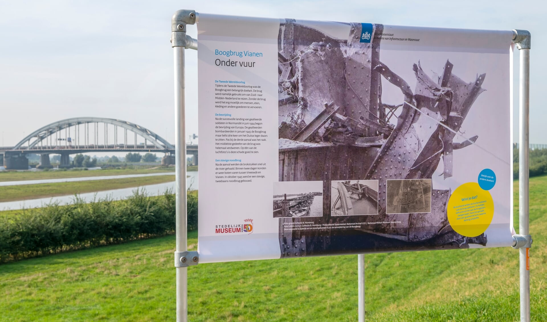 De buitenexpositie 'Boogbrug Vianen' is vanaf 23 september te bezoeken. 