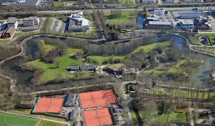<p>Fort Jutphaas vanuit de lucht.</p>