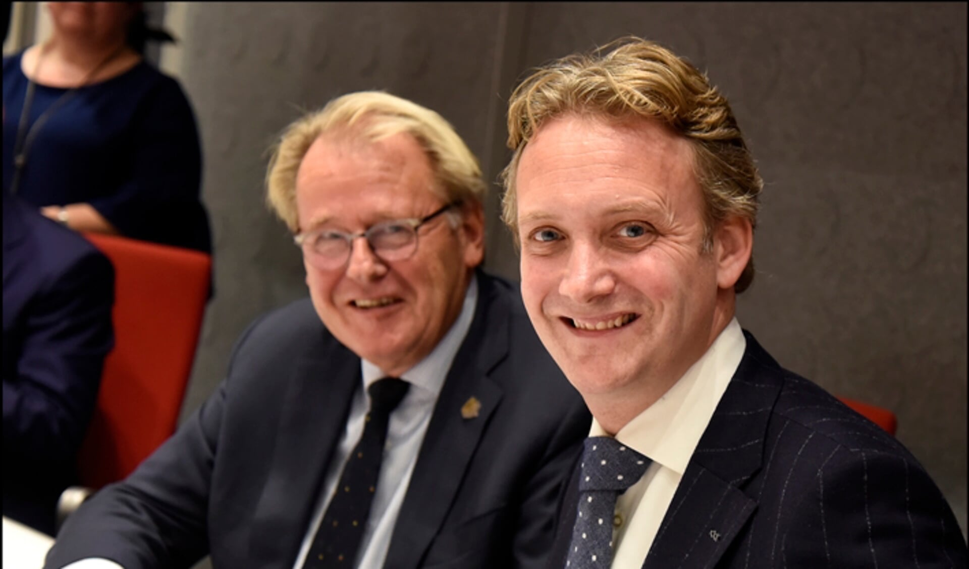 Commissaris van de Koning ZH, Jaap Smit en burgemeester Pieter Verhoeve