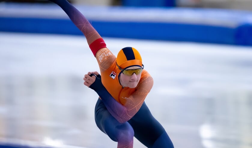 <p>Stein de Wit in actie tijdens het NK.</p>