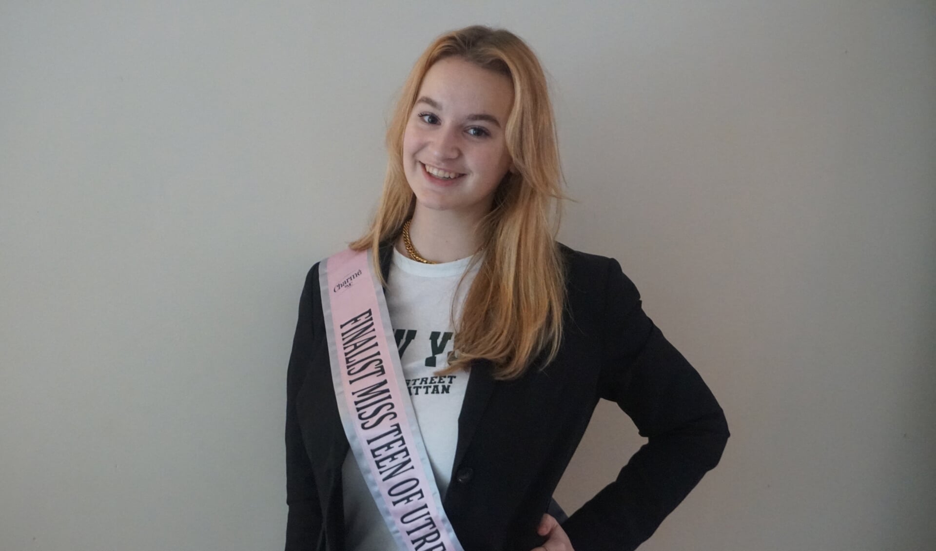 Amber de Bie (16) uit Nieuwegein staat in de finale van de missverkiezing 'Miss Teen of Utrecht 2022'.