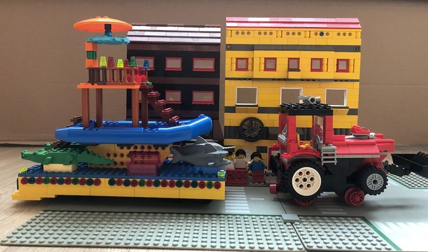 <p>Voorbeeld van een Legobouwsel voor de optocht.</p>  