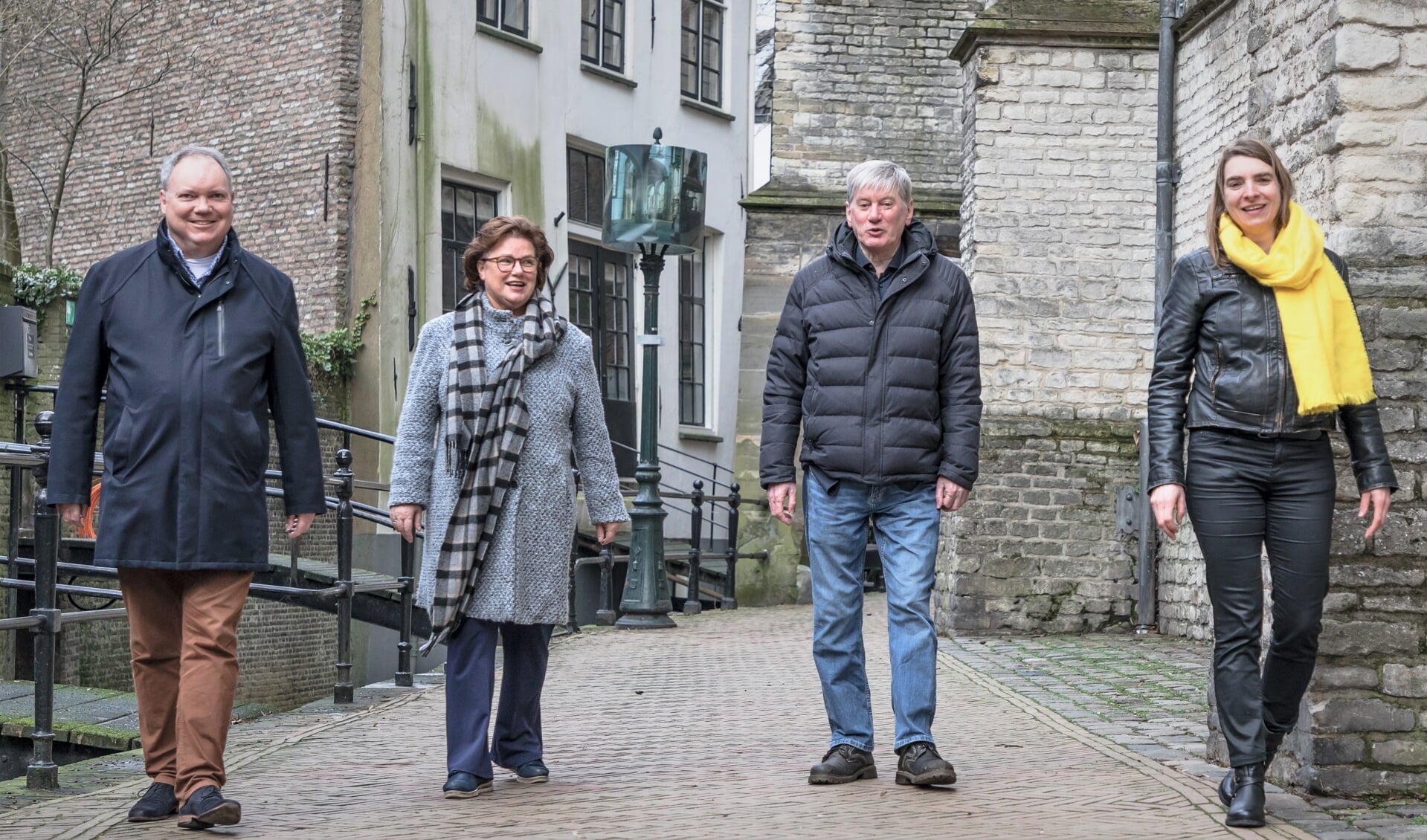 v.l.n.r. Peter v.d. Zwan, Marja van Dijck, Hans van Dijk en Theresia Uittenbroek