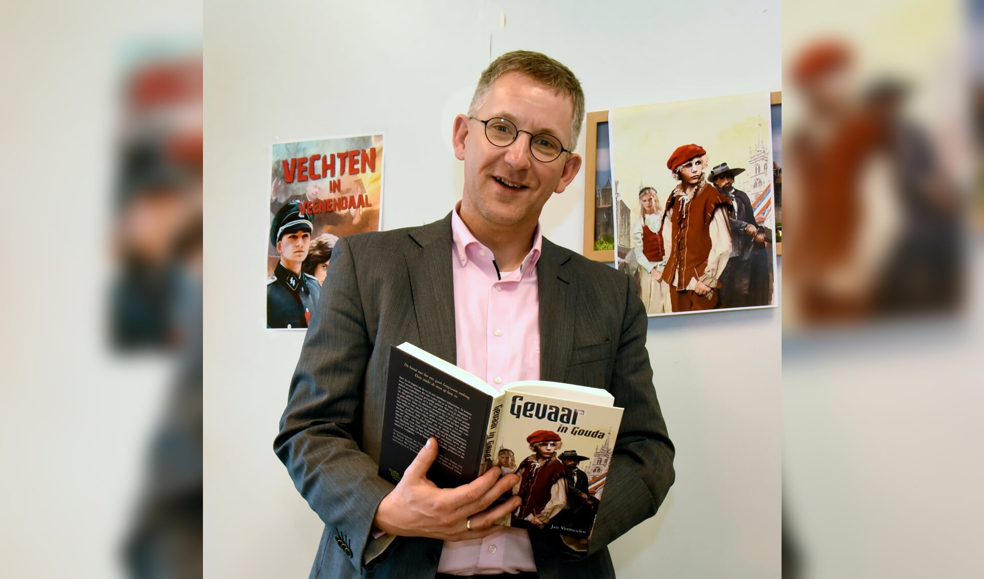 Jan Vermeulen schreef zijn derde jeugdroman 'Gevaar in Gouda'