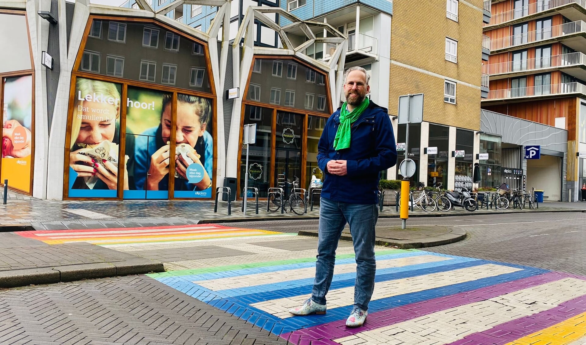 D66-raadslid Tom Verhoeve wil méér dan regenboogzebrapaden in zijn stad.