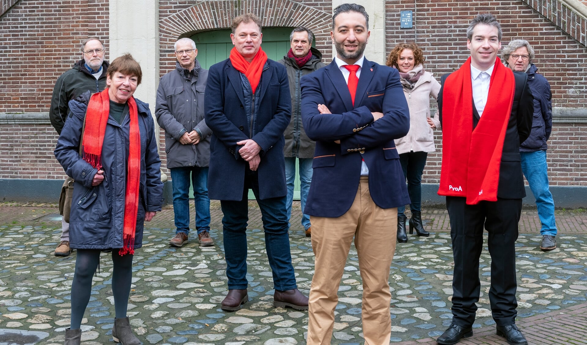 • Het PvdA-team onder leiding van Yassin Dagdag is strijdbaar. 