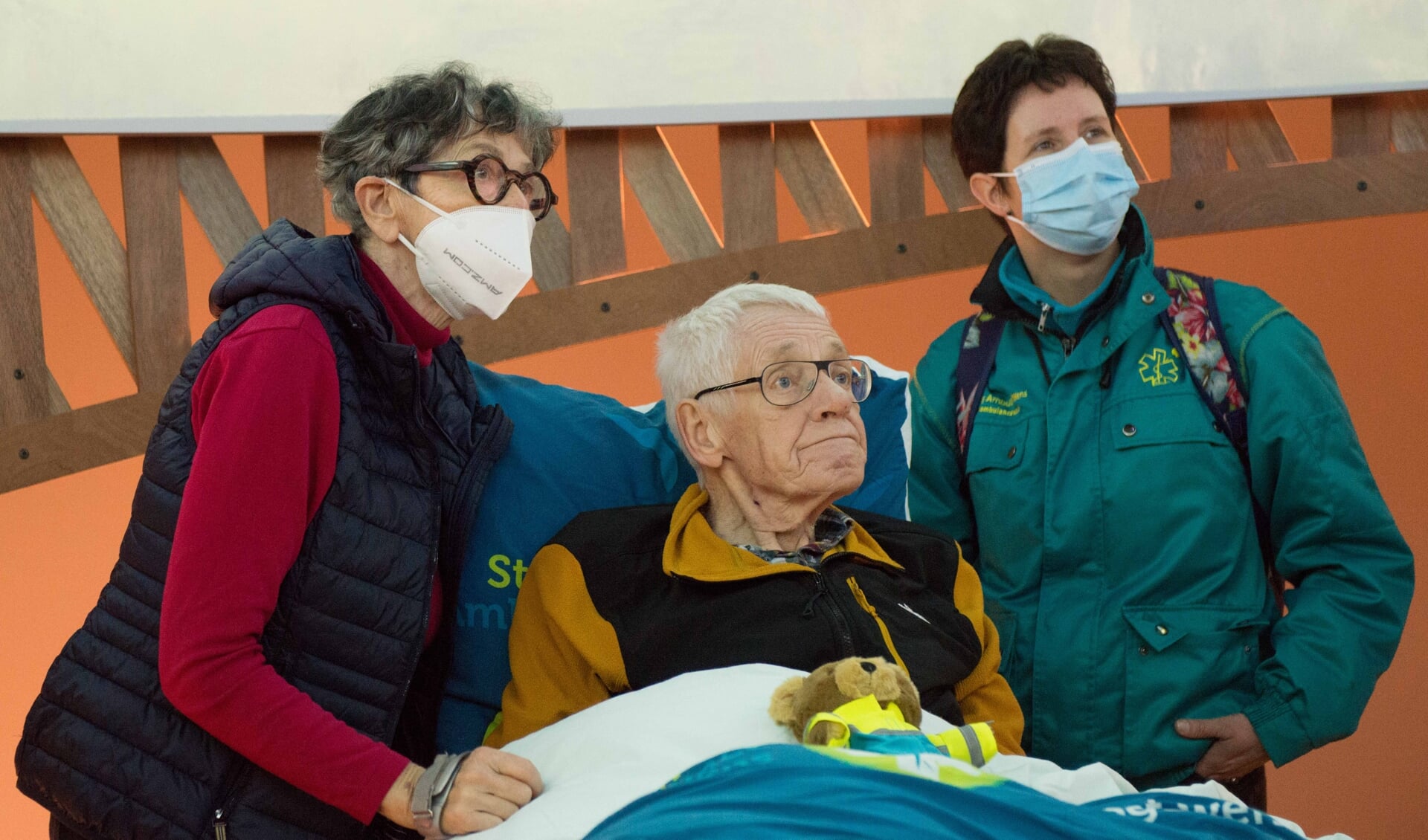 Simon Veenman kon dankzij Stichting Ambulancewens naar museum Castellum Hoge Woerd.