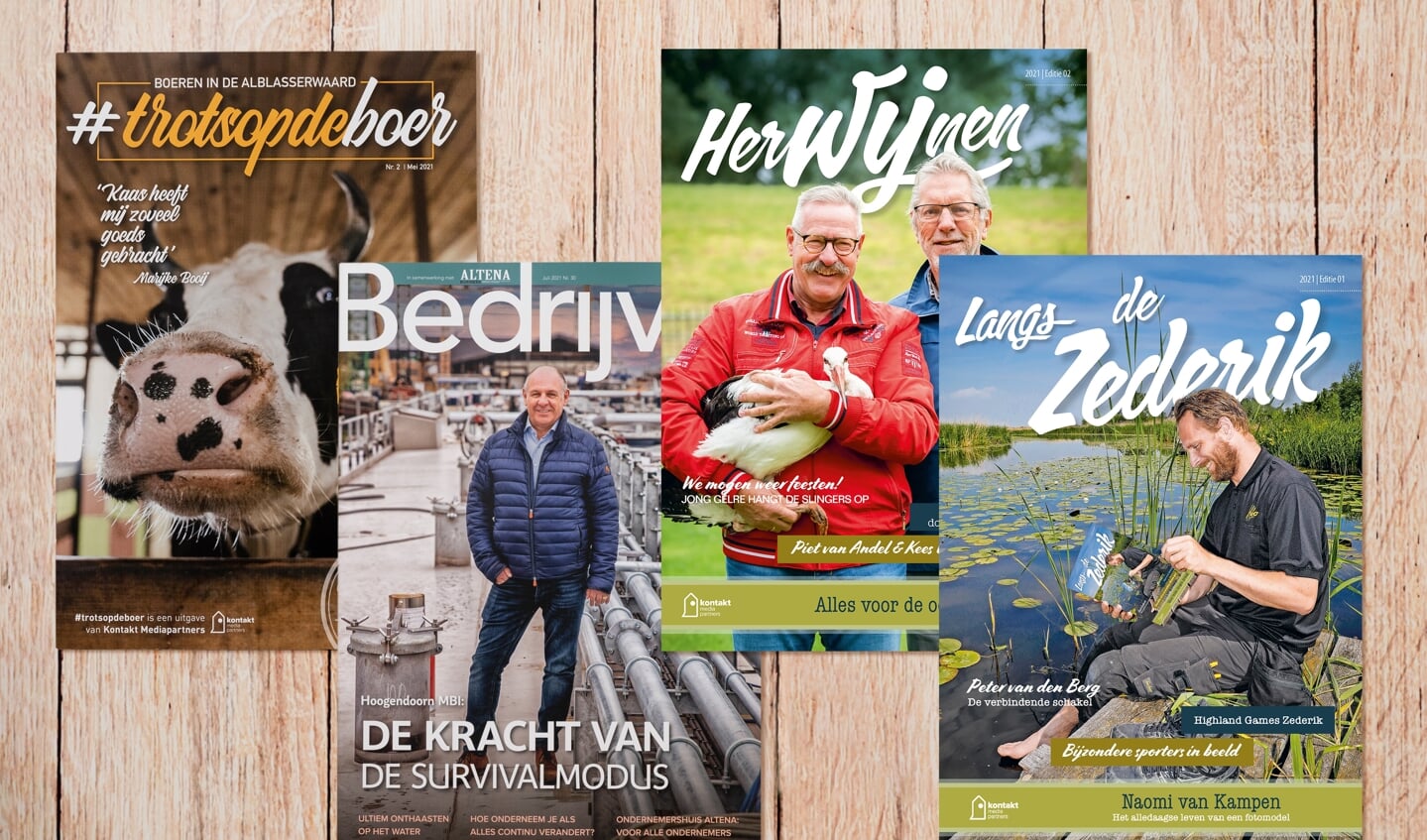 Magazines van Kontakt Mediapartners raken het hart van de regio.