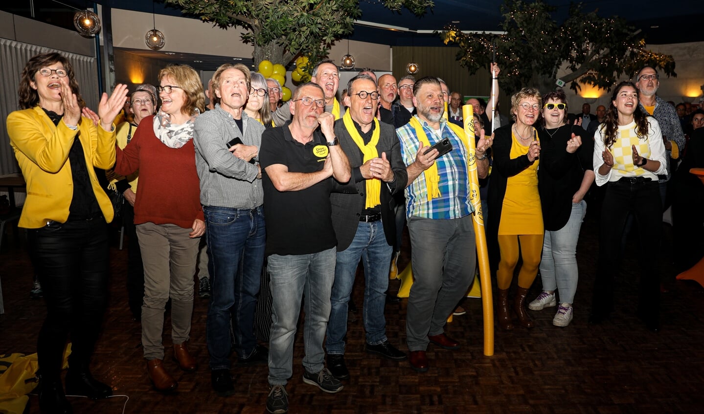 • Grote blijdschap bij DoeMee, de lokale partij die opnieuw de grootste werd in Molenlanden.