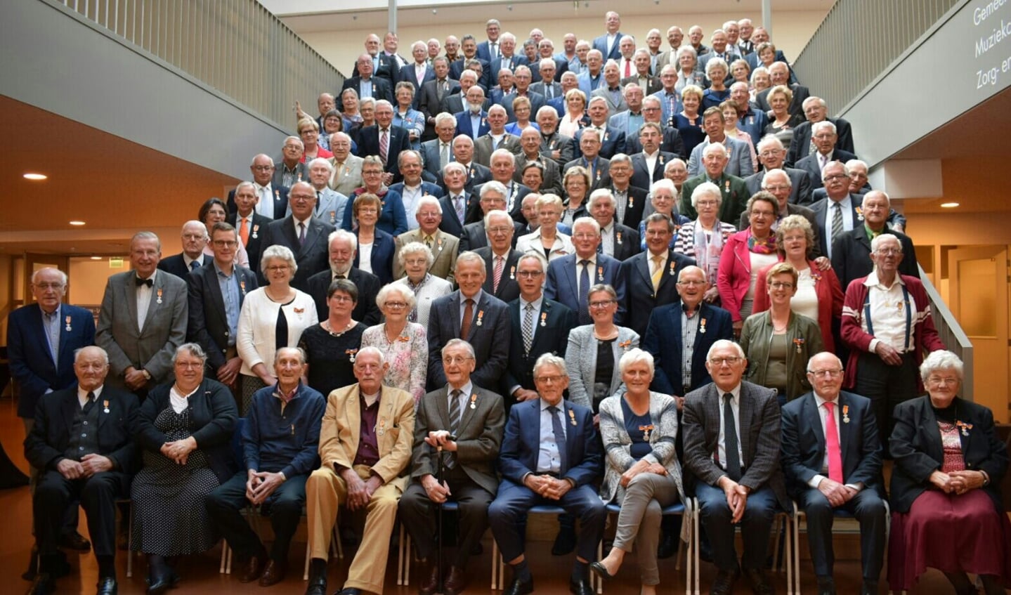 • De gedecoreerden bijeenkomst in 2017.