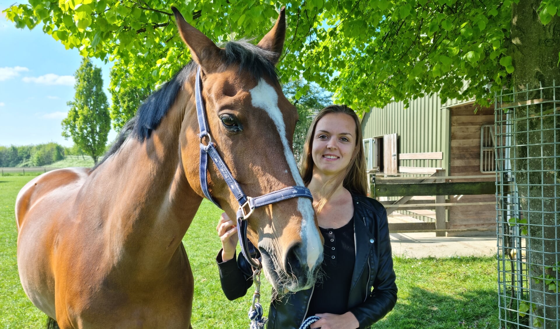 • Antoinette van Rijswijk, secretaris van Paardensportvereniging Land van Heusden en Altena, met haar eigen paard.