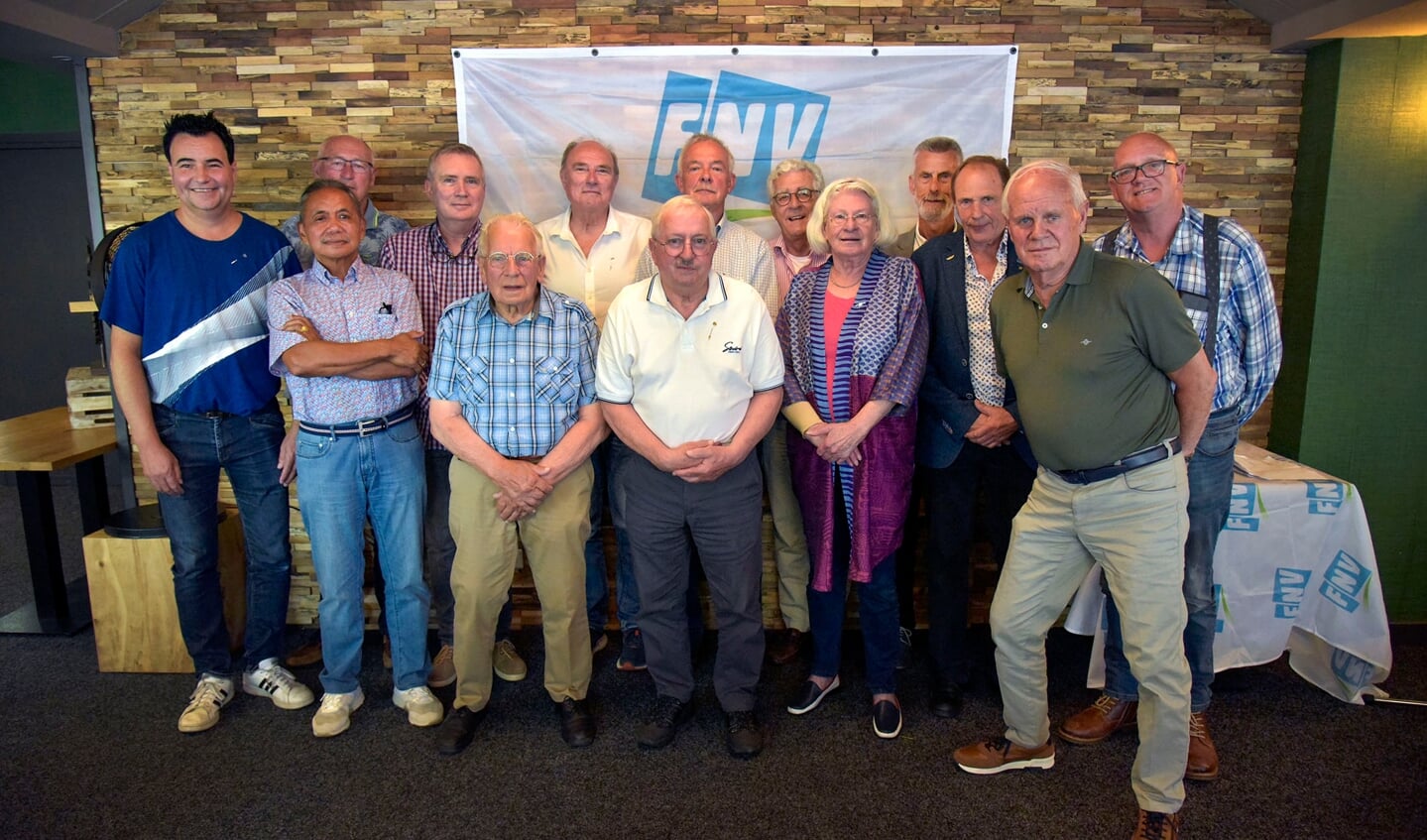 • De jubilarissen van FNV Groene Hart.