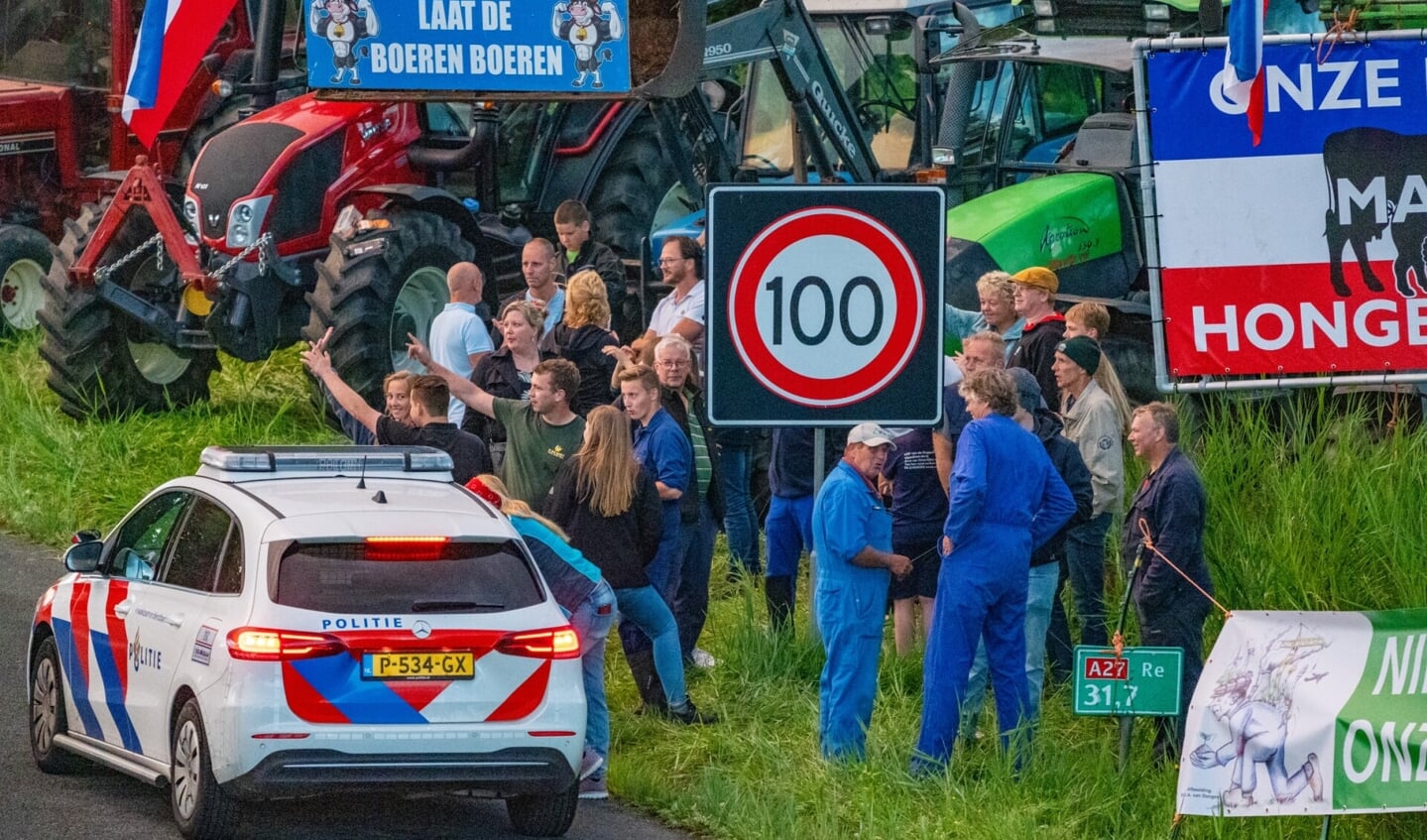 • De boeren protesteerden langs de A27.