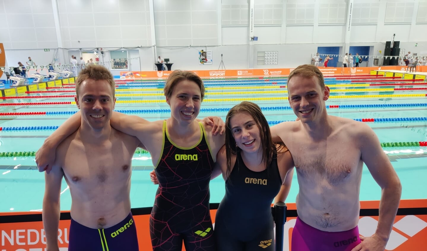 Paul van Grol, Angelique van Vark, Mandy van der Meijden en Remco Oskam (vlnr)