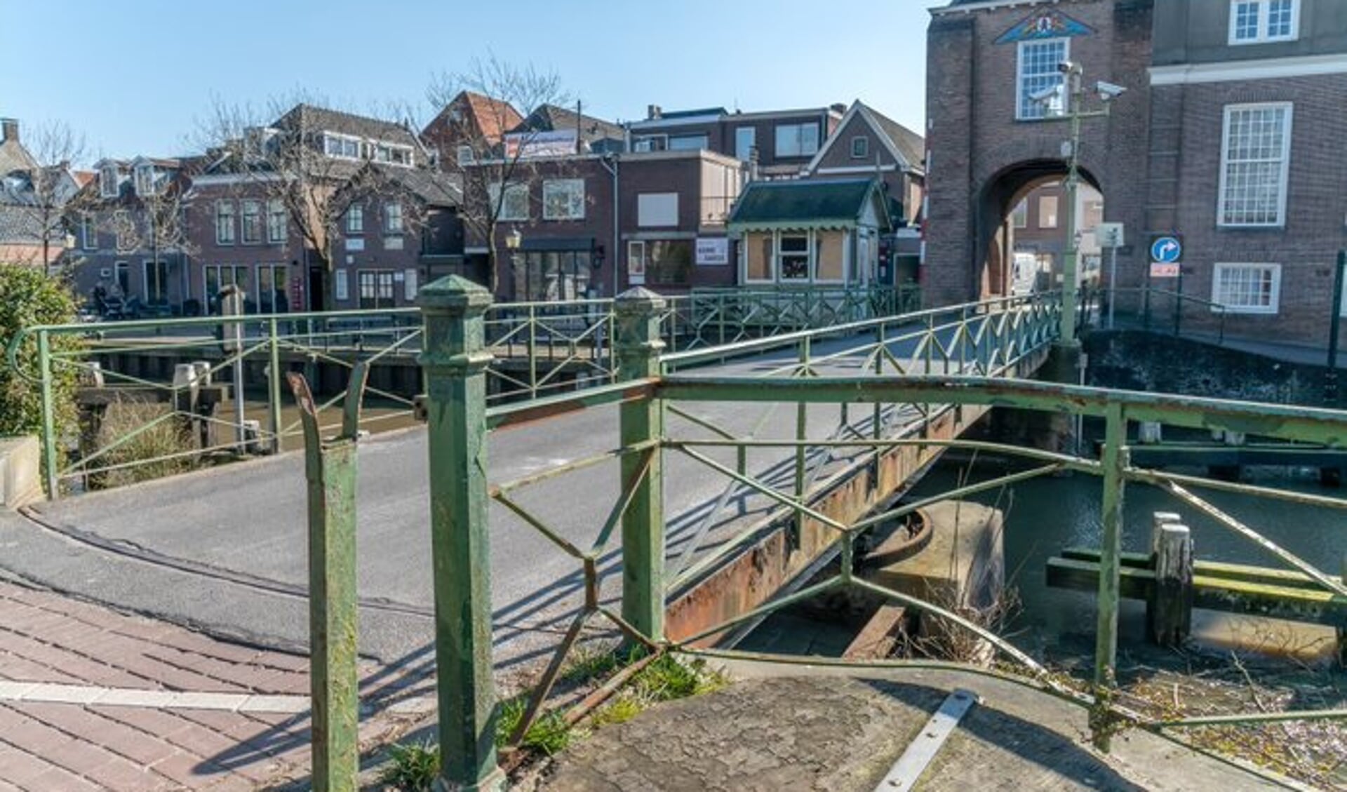 De draaibrug in Montfoort.