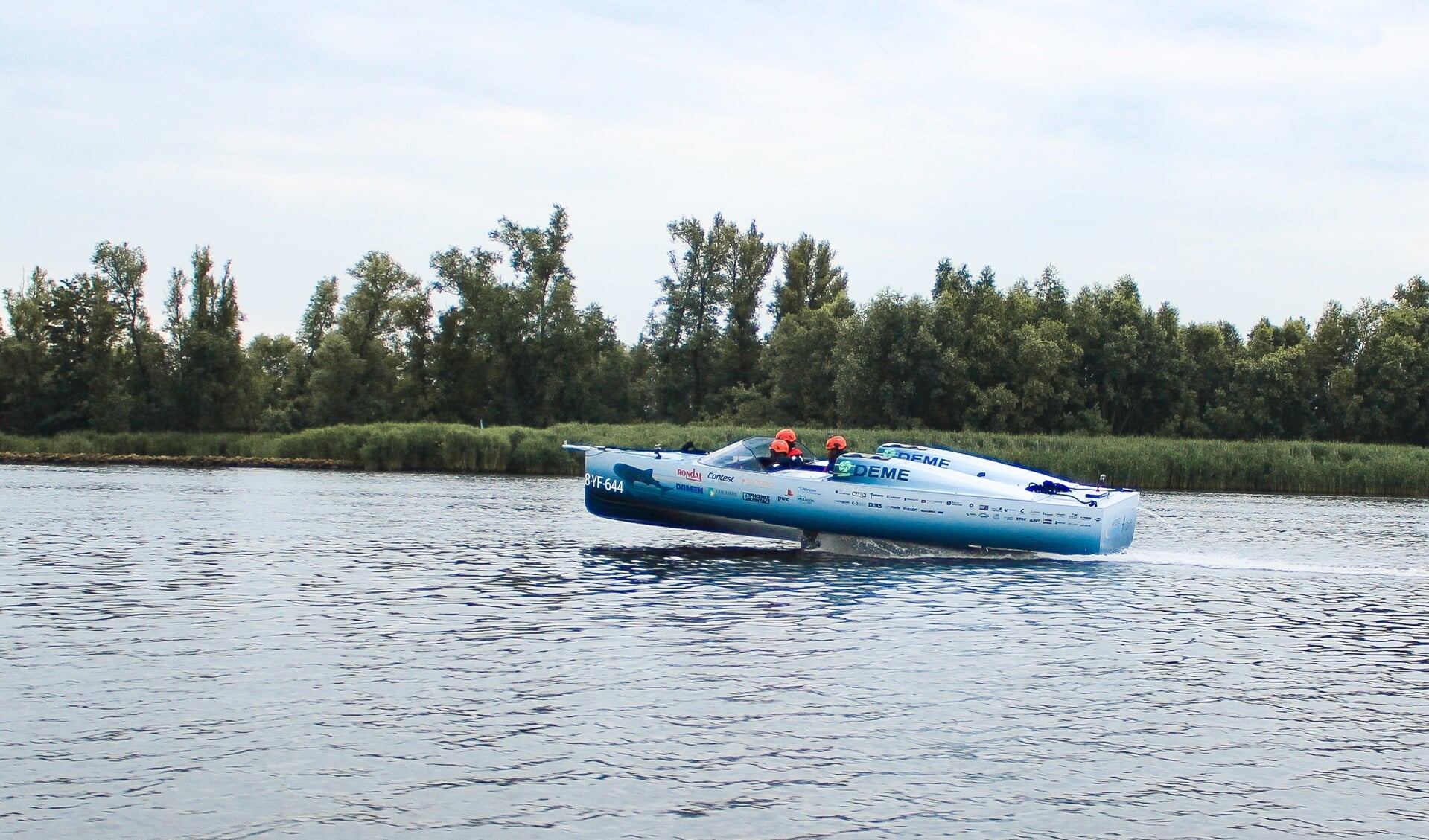 • De Waterstofboot van het TU Delft Hydro Motion Team.