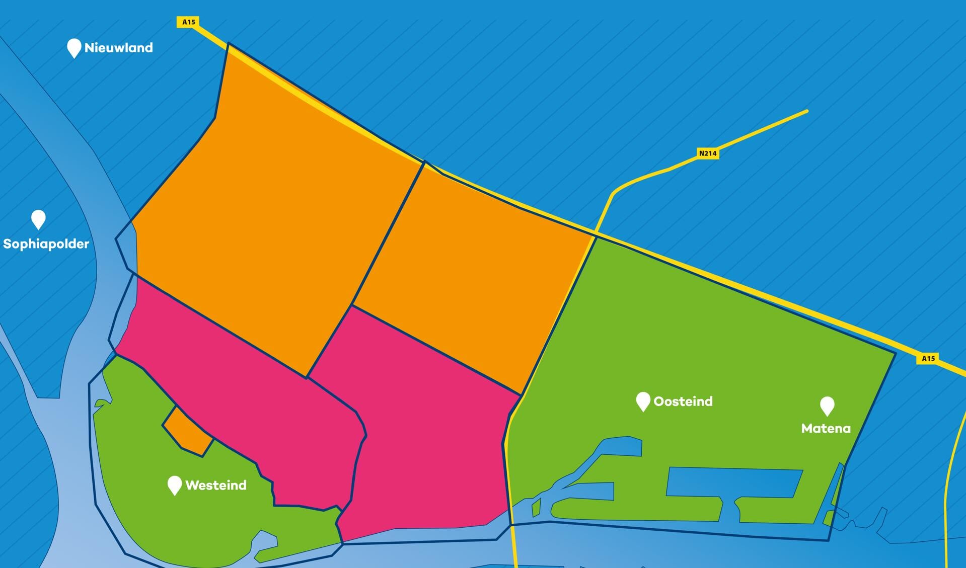 • Een gebiedskaartje van de glasvezelaansluitingen in Papendrecht.