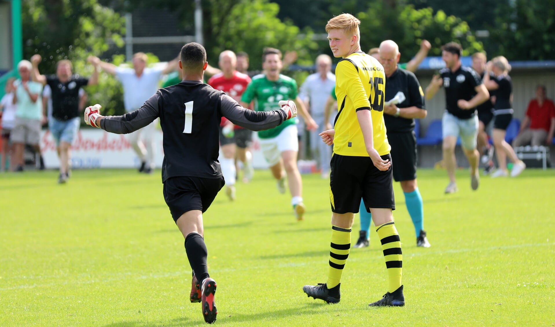 • Grote vreugde bij SV NIeuwdorp, ontsteltenis bij Groot-Ammers.