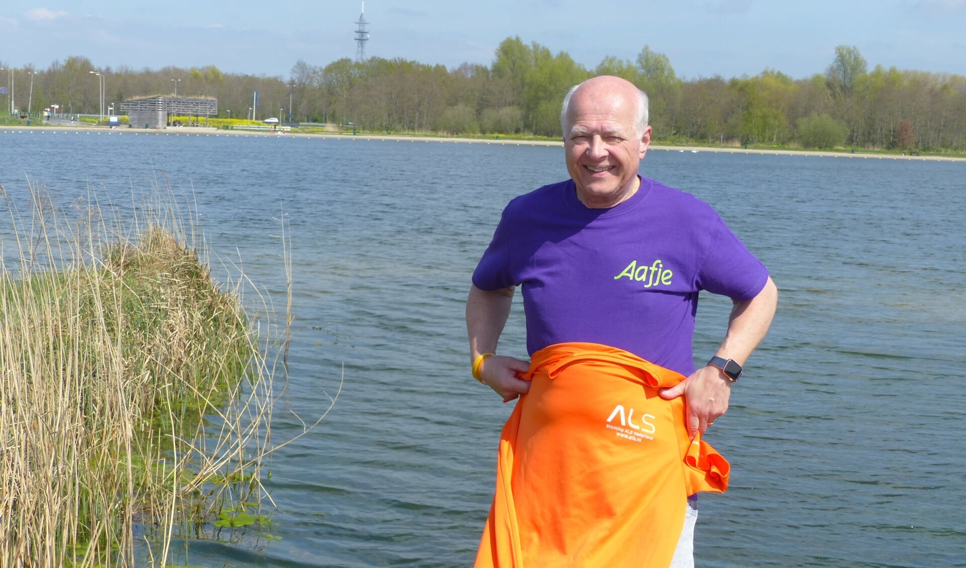 • Cees Dortland loopt voor Stichting ALS.