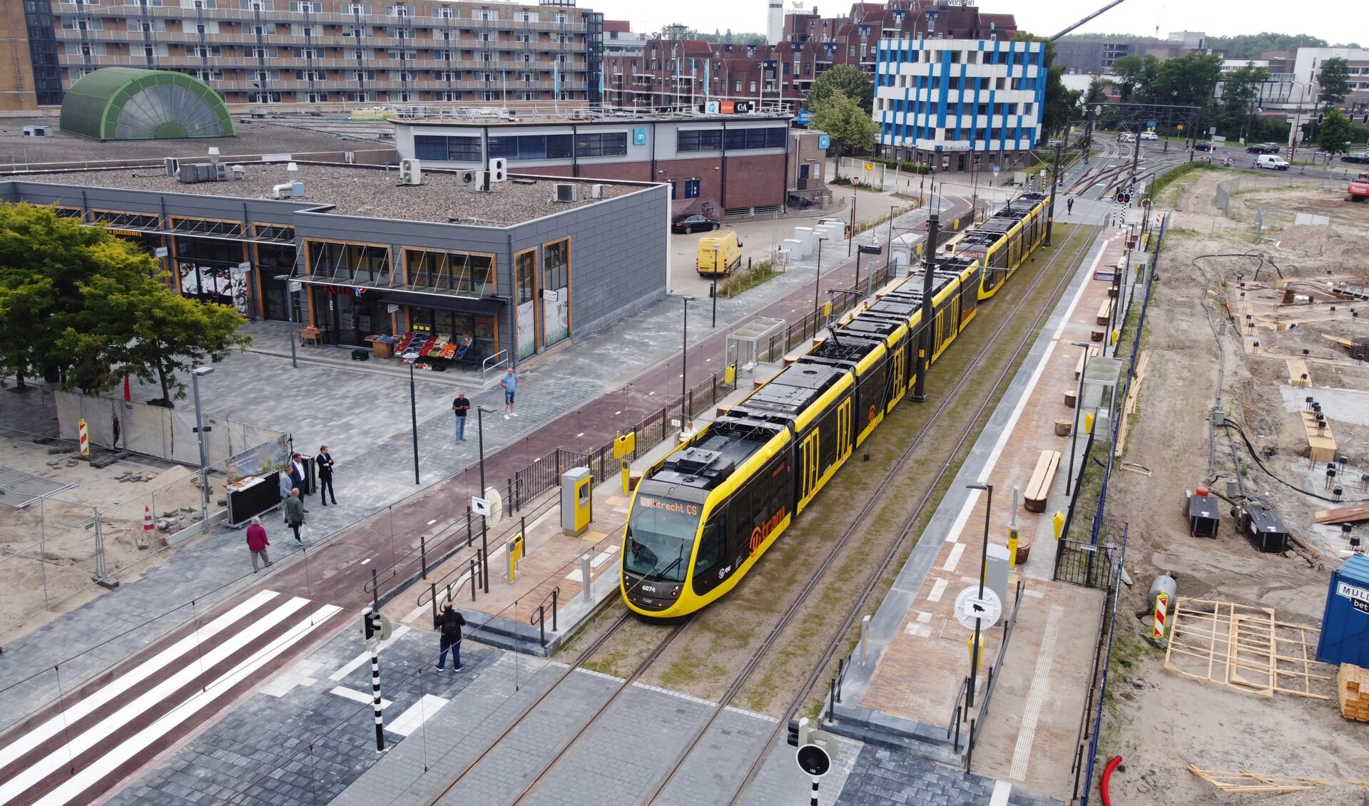 Opening van de nieuwe tramhalte in het centrum van Nieuwegein.

