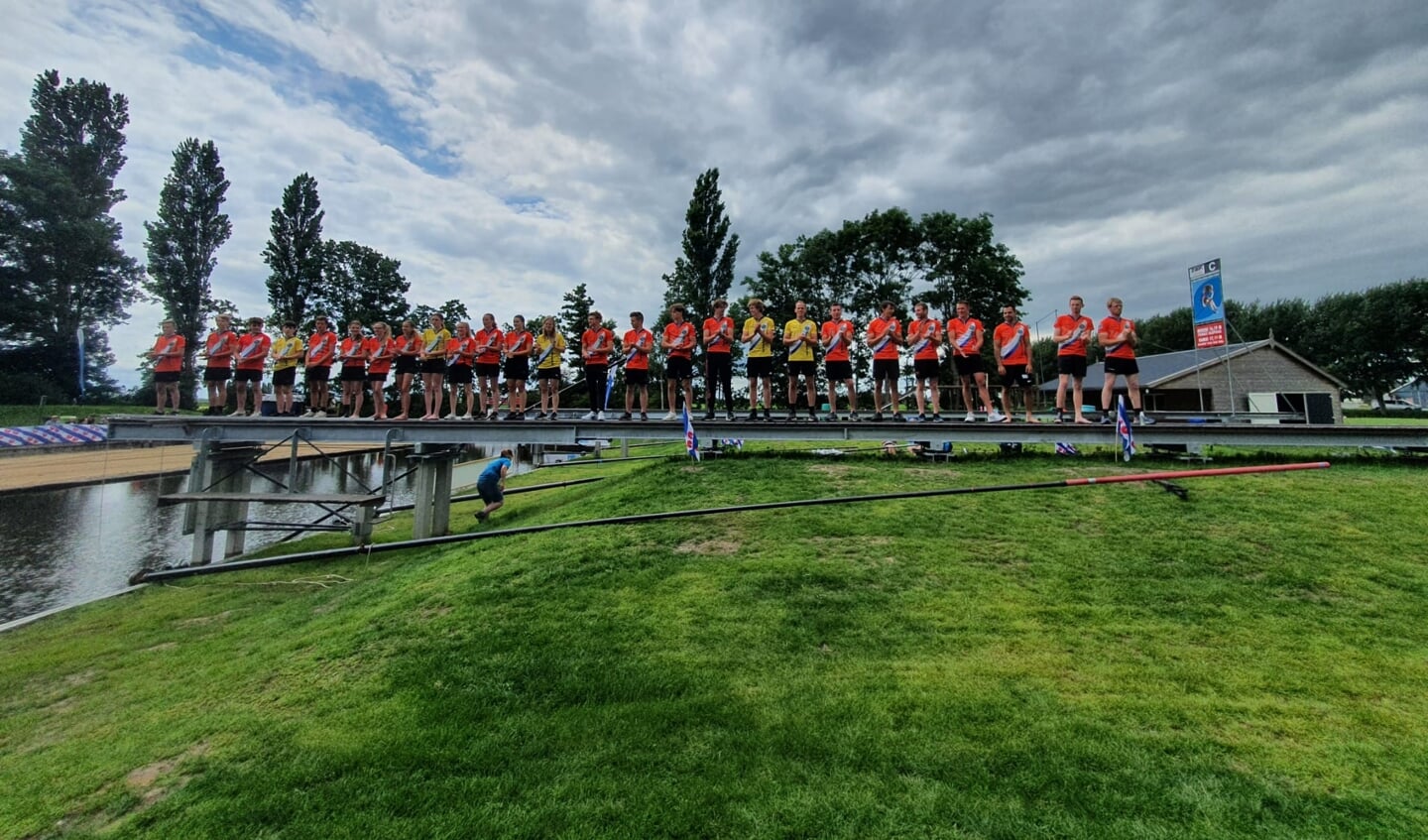 • De Hollandse equipe die het onder de Friese wolkenluchten net niet waar wist te maken.