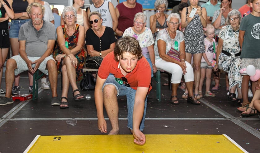 • Ruben Bassa pakte op de knikkerbaan het zilver.