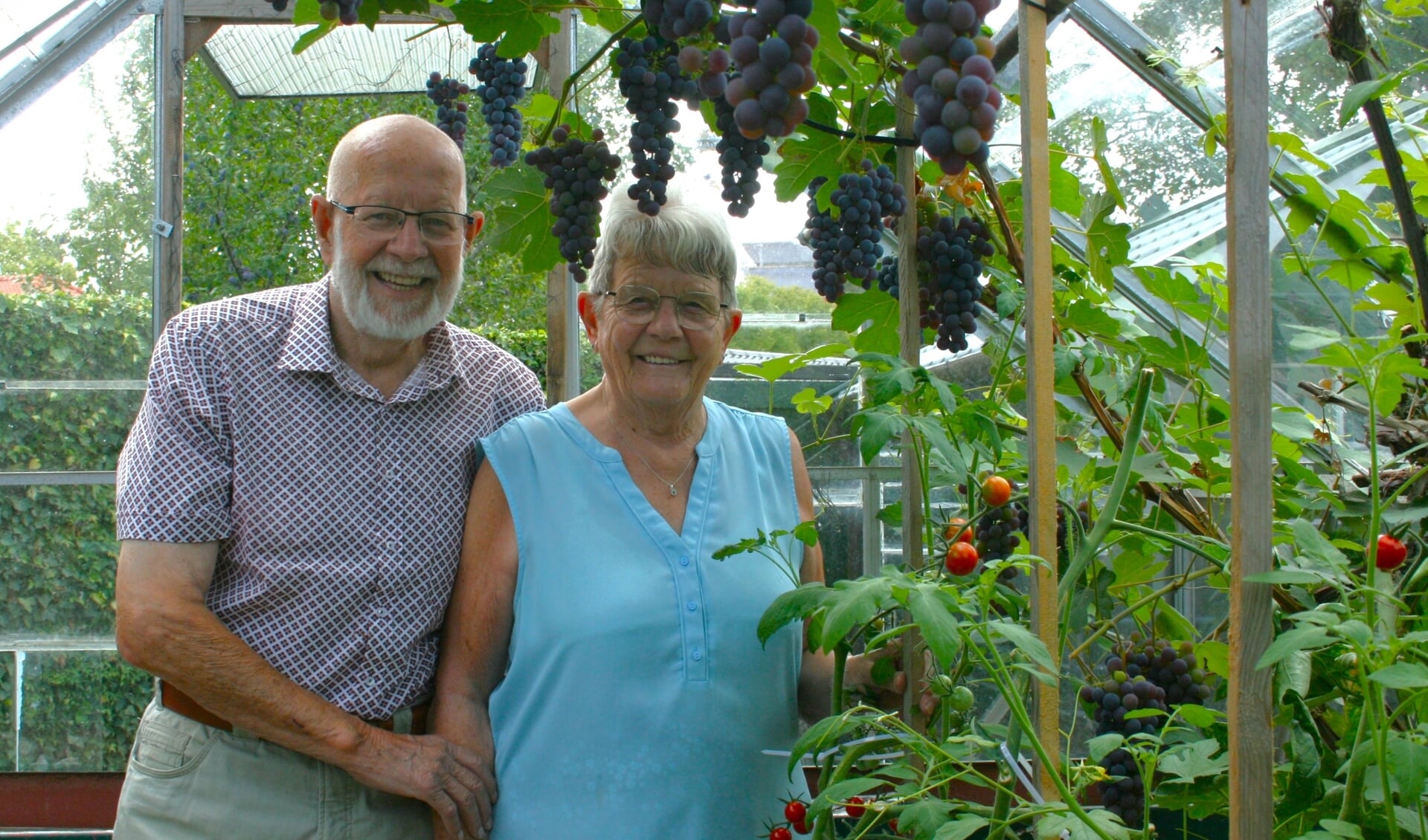 • Het jubilerende echtpaar tuiniert graag.