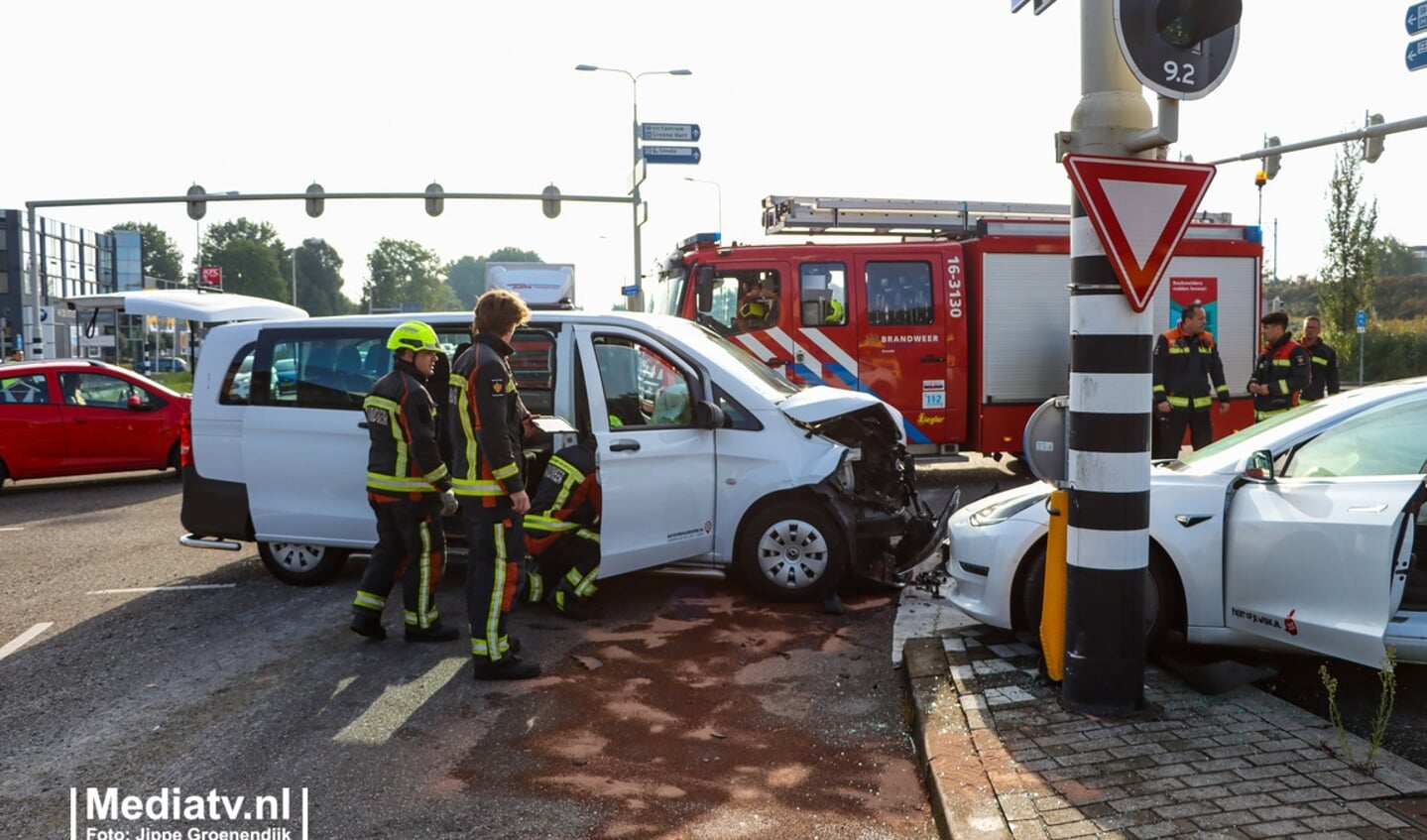 Ongeluk bij de Goudse Poort/Burgemeester Jamessingel Gouda