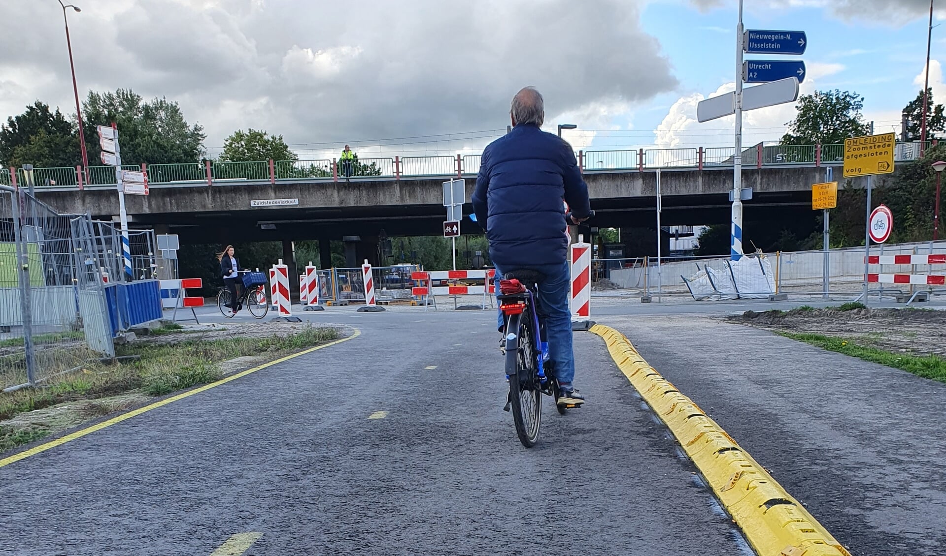 Het tijdelijke fietspad langs het Doorslagkanaal gaat 3 oktober dicht.