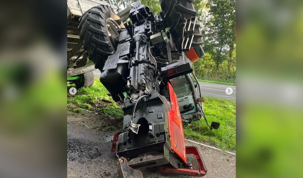 Tractor Slaat Over De Kop Bij Eenzijdig Ongeval Op N214 Bij Giessenburg ...