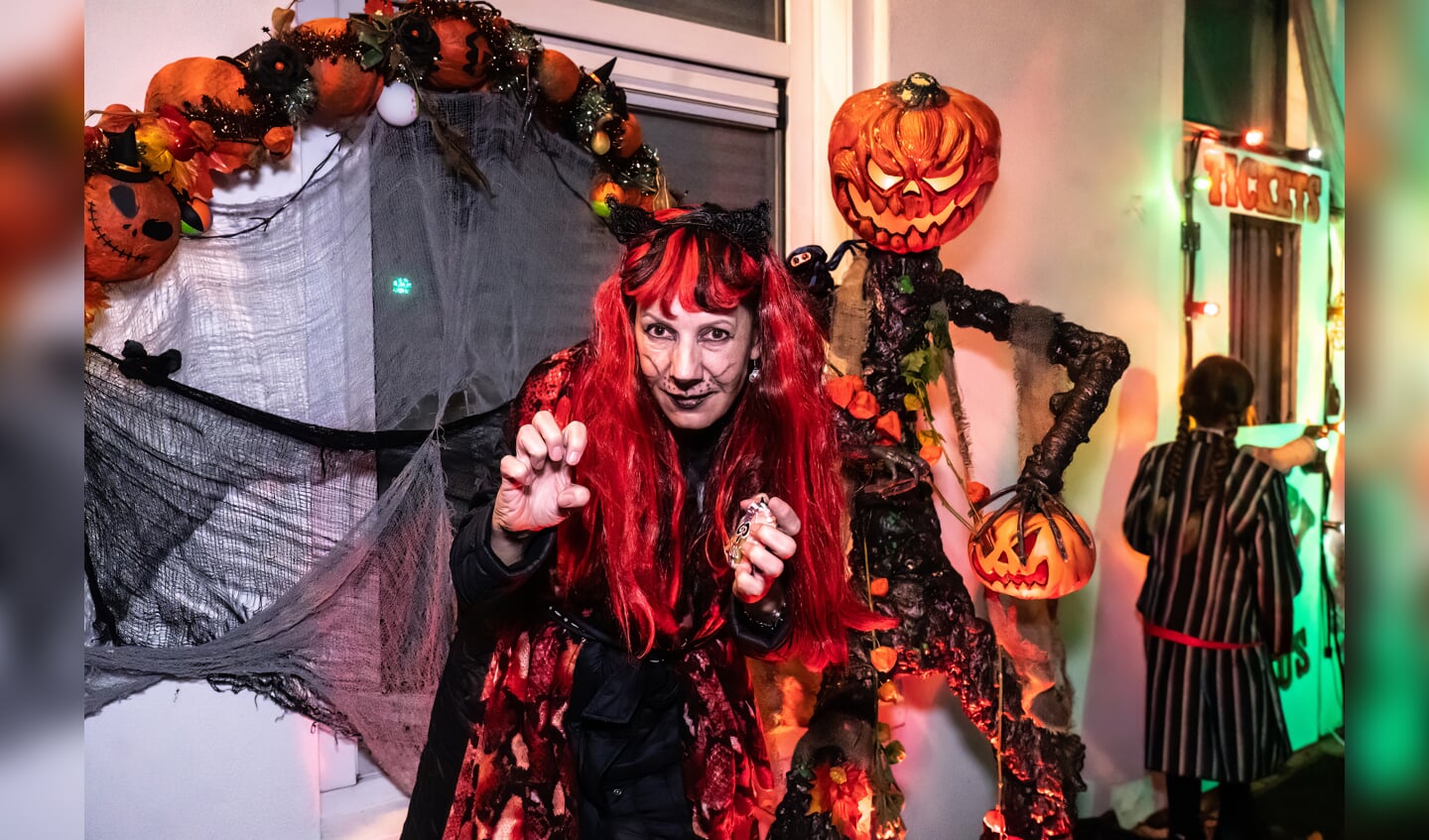 Spooktaculaire  halloween lichtjesroute in de binnenstad van Leerdam