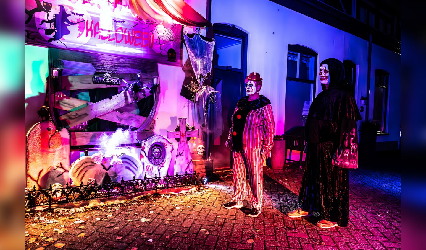 Spooktaculaire  halloween lichtjesroute in de binnenstad van Leerdam