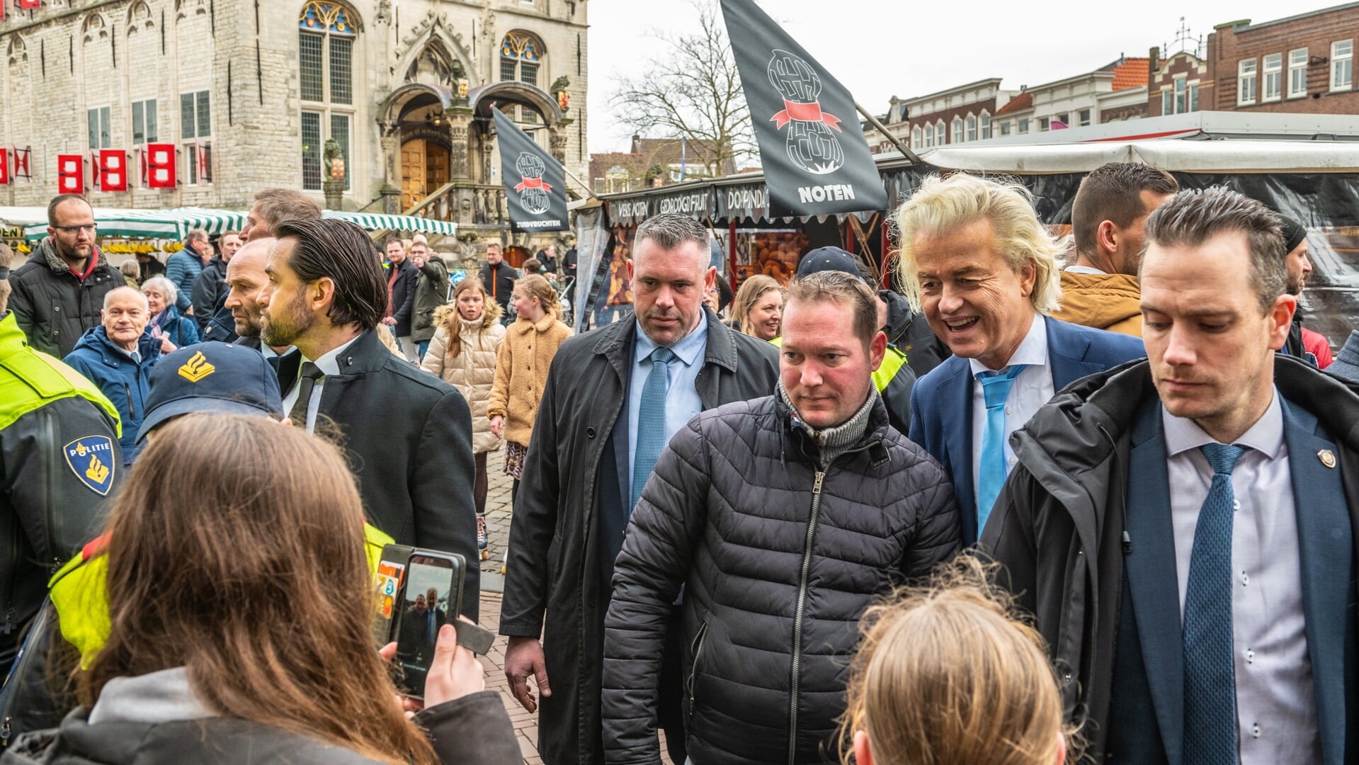 Geert Wilders bracht op zaterdag een bezoek aan Gouda.