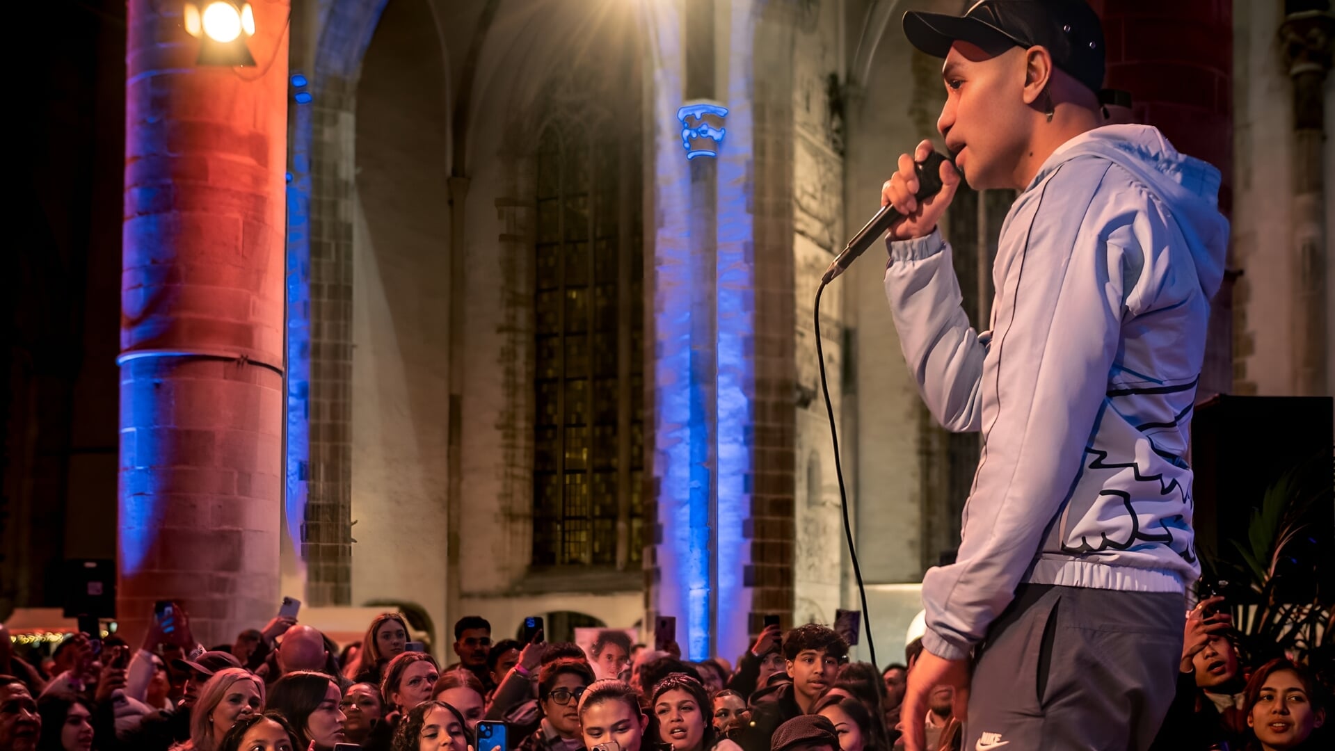 • Tielse Molukse hiphopper trad op tijdens het Moluccan Vibes festival in Rotterdam. 