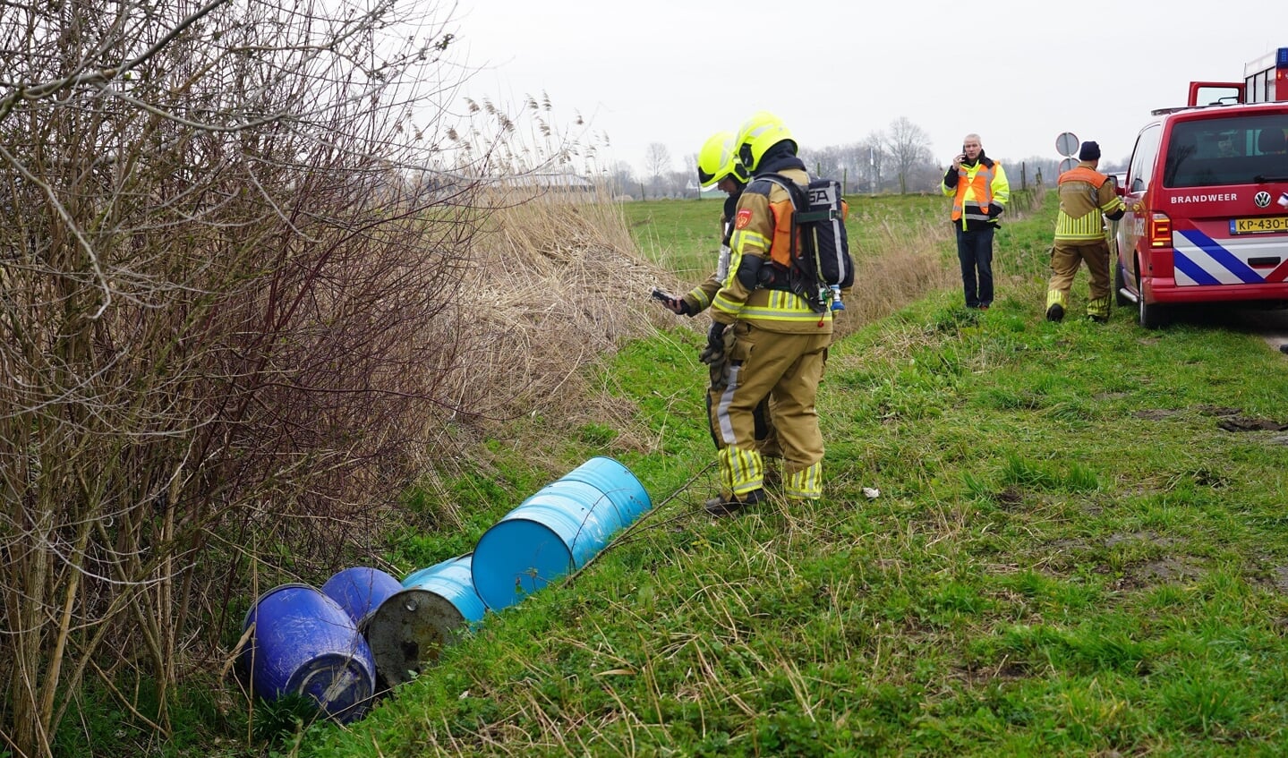 • Op twee locaties werd drugsafval gevonden.