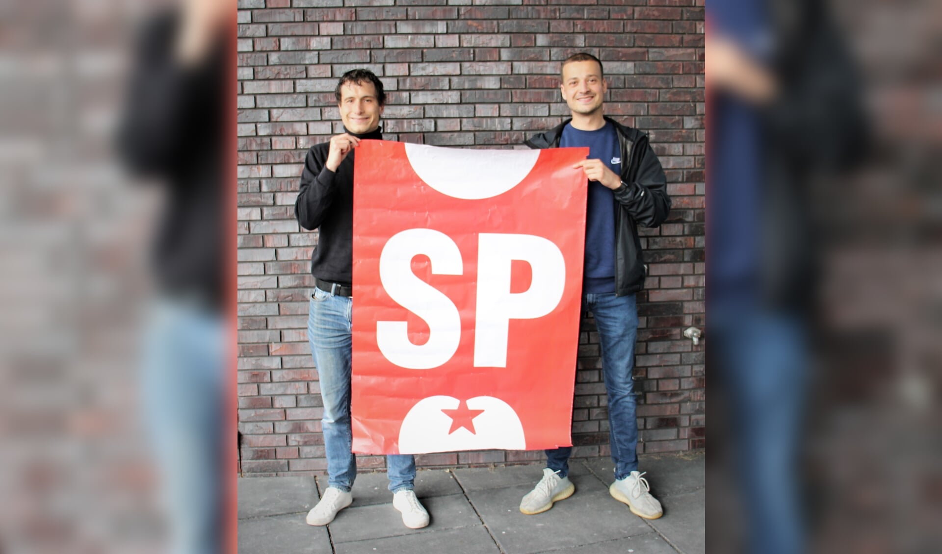 • Vincent Dam (links) en Marco Berendse van de SP West Betuwe. 
