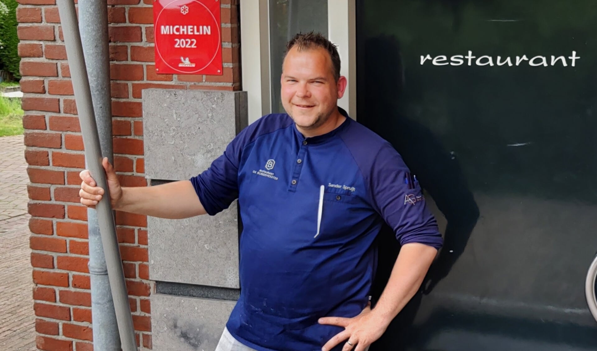 • Chef Sander Spruijt voelt zich gewaardeerd door Michelin.